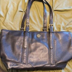 Tory Burch Black Leather Shoulder Bag
